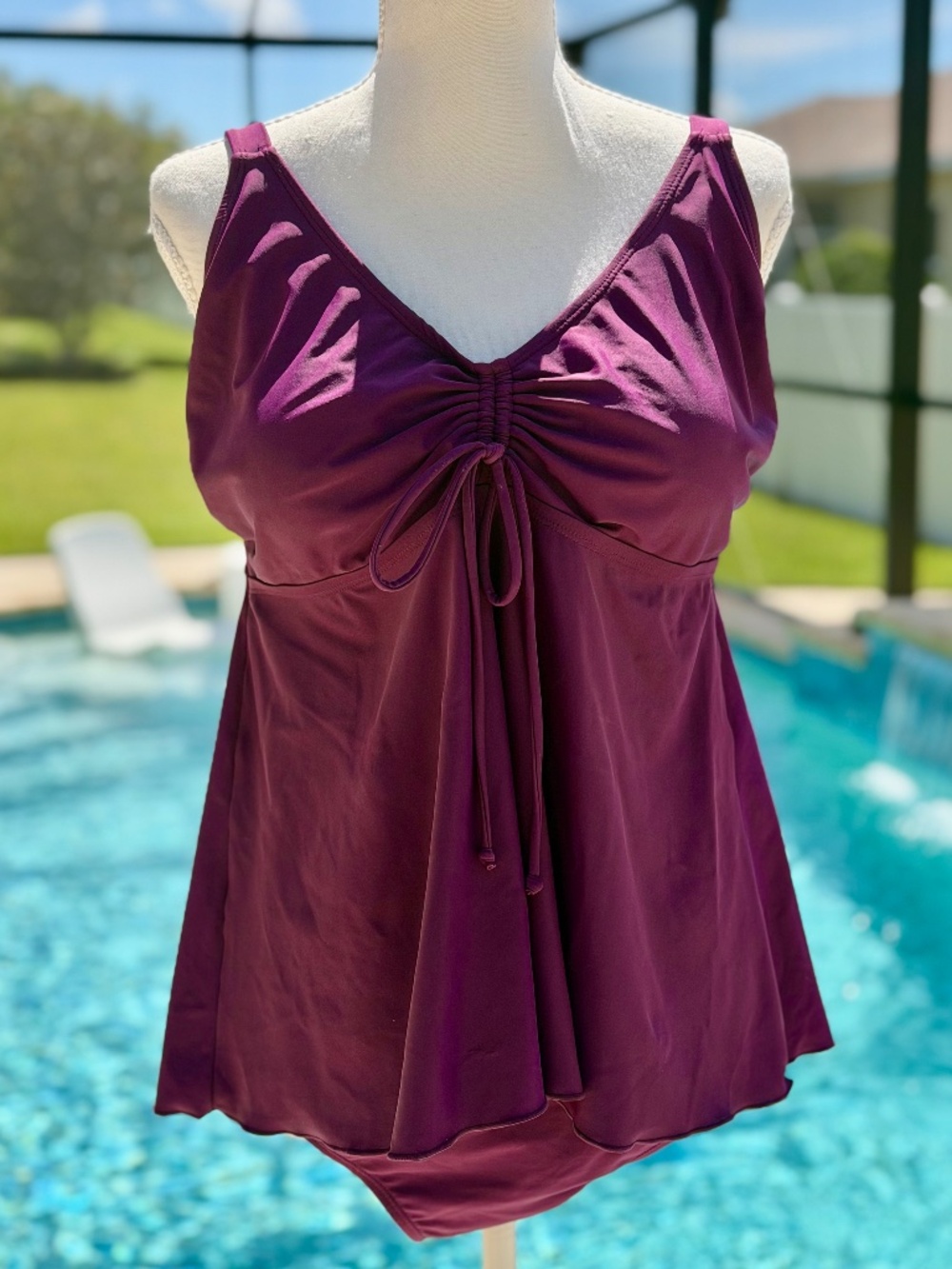 Sunsets 2-Piece Tankini Swimsuit, Size L